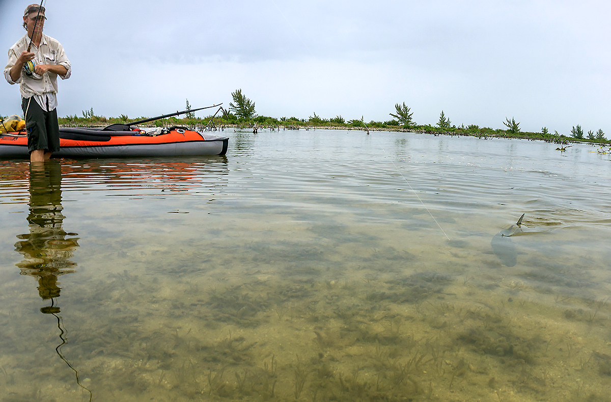 DIY kayak fly fishing cozumel mexico bonefish baby tarpon