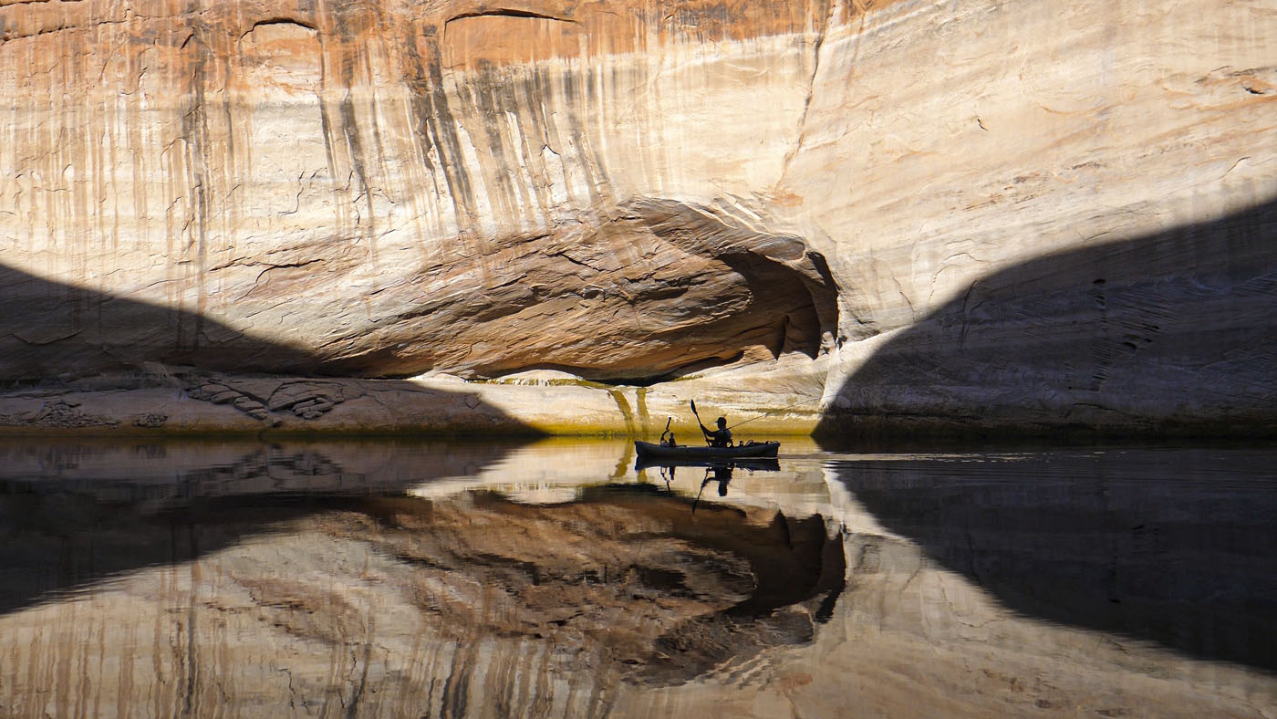 Fly Fishing Photography Portfolio Lake Powell kayaking canyon reflection